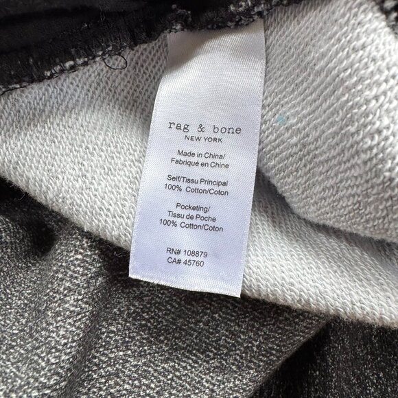 Rag & Bone Miramar Sofie Wide-Leg Pants Sweatpant Jeans Washed Black 23 - Picture 8 of 12